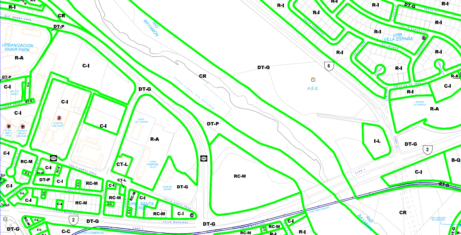 Mapa Ordenamiento Territorial Ciudad de Bayamón