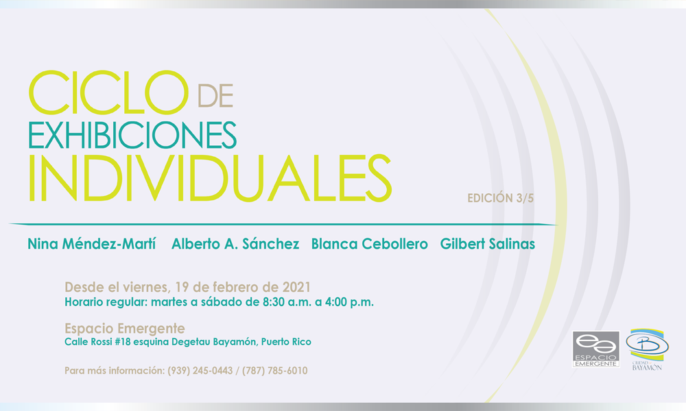 , Ciclo de Exhibiciones Individuales Edición 3/5 en Espacio Emergente (EE).