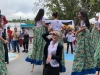 Johanna Ferrán celebrando junto a estudiantes del 19no Festival Campechano