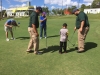 Personal del municipio de Bayamón junto a participante del 5to Festival de Golf de Educación Física Adaptada