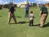Personal del municipio de Bayamón junto a participante del 5to Festival de Golf de Educación Física Adaptada