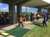 Niña participante del 5to Festival de Golf de Educación Física Adaptada