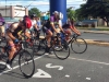 Ciclistas listos para comenzar la carrera