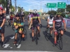 Ciclistas listos para comenzar la carrera