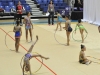 Niñas participando en el Caribbean Star Rhytmic Gymnastics Invitational