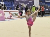 Niña participando en el Caribbean Star Rhytmic Gymnastics Invitational