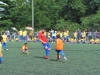 David Villa jugando junto a los niños