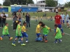David Villa jugando junto a los niños