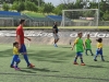 David Villa jugando junto a los niños