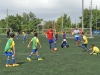 David Villa jugando junto a los niños