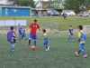 David Villa jugando junto a los niños