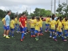 David Villa junto a los niños