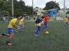 David Villa jugando con niños
