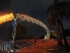 Estrella del Norte iluminada de anaranjado