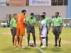 Antes del juego, jugador de PRFC, Sv Trasvaal y Refirees