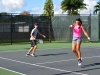 Parejas doble tenis en Seccional de las Ligas de Tenis para Adultos en el Centro de Tenis Honda