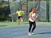 Parejas doble tenis en Seccional de las Ligas de Tenis para Adultos en el Centro de Tenis Honda