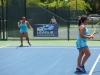 Jugadoras del seccional participando en cancha