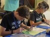 Participantes del taller trabajando en sus proyectos