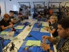 Participantes del taller trabajando en sus proyectos