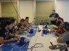 Participantes del taller trabajando en sus proyectos