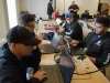 Participantes del taller trabajando en sus proyectos