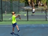 Participante en acción en el Junior Open de Tenis #2