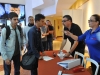 Nuevo personal de Selectos recibiendo orientacion en el lobby del Teatro Braulio Castillo