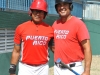 Del equipo de PR Enrique Ayala Jug AA 600 Hits y Kelvin Rivera dirigente