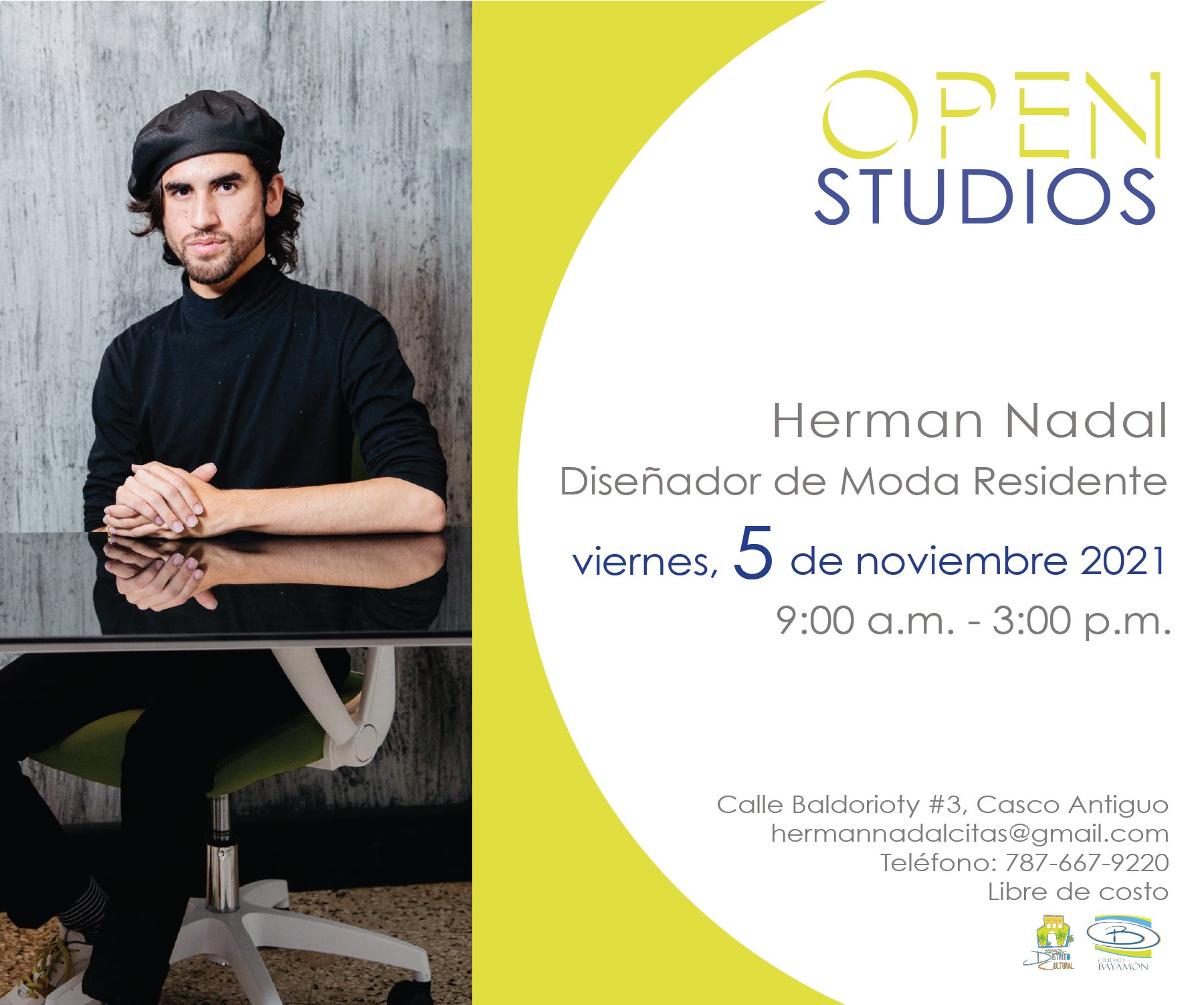 Open Studio con Hernan Nadal Diseñador de Moda Residente