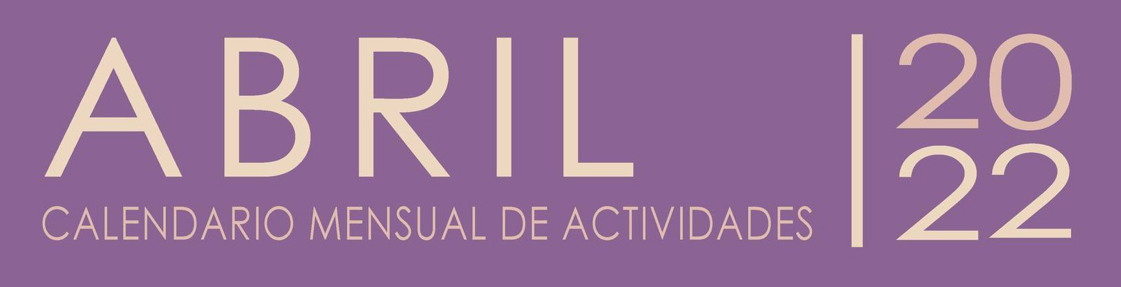 Calendario de Actividades Abril 2022 - Museo de Arte de Bayamón