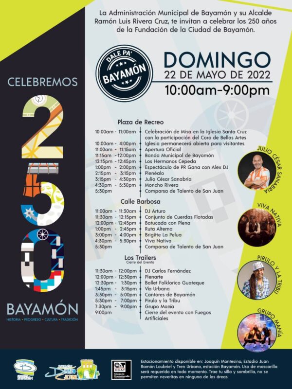 Celebremos los 250 Años de la Fundación de la Ciudad de Bayamón