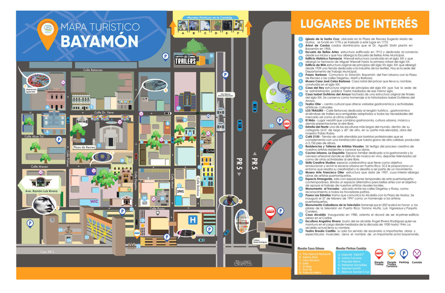 Mapa Turístico de Bayamón Celebremos 250 Años Ciudad de Bayamón