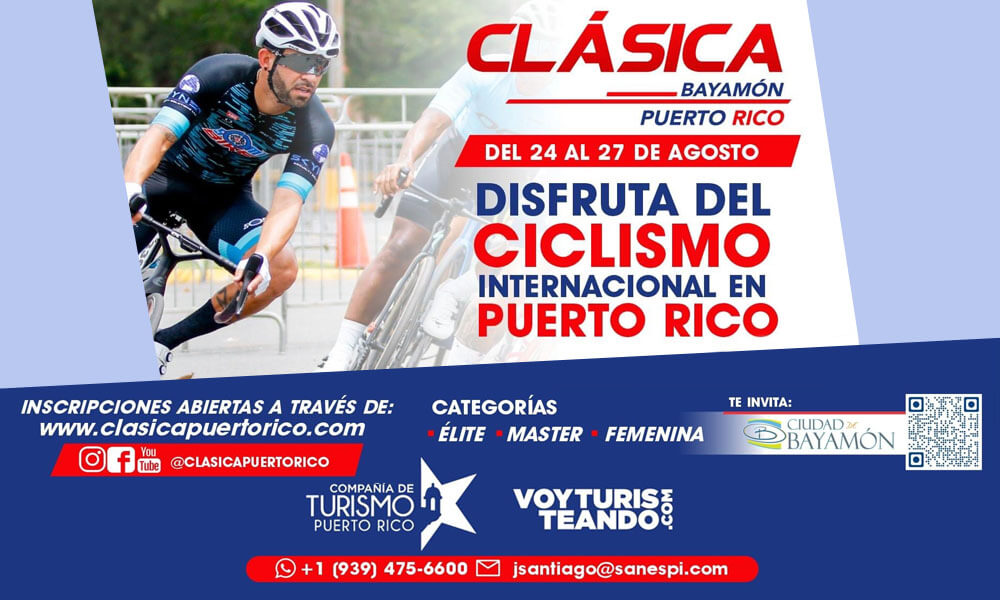 Ciclismo Clásica del 24 al 27 de agosto en Bayamon