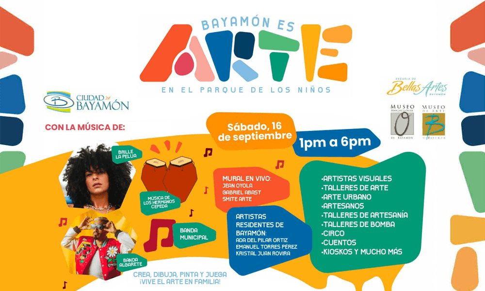 Bayamon es Arte el 16 de septiembre en el Parque Central de los Niños