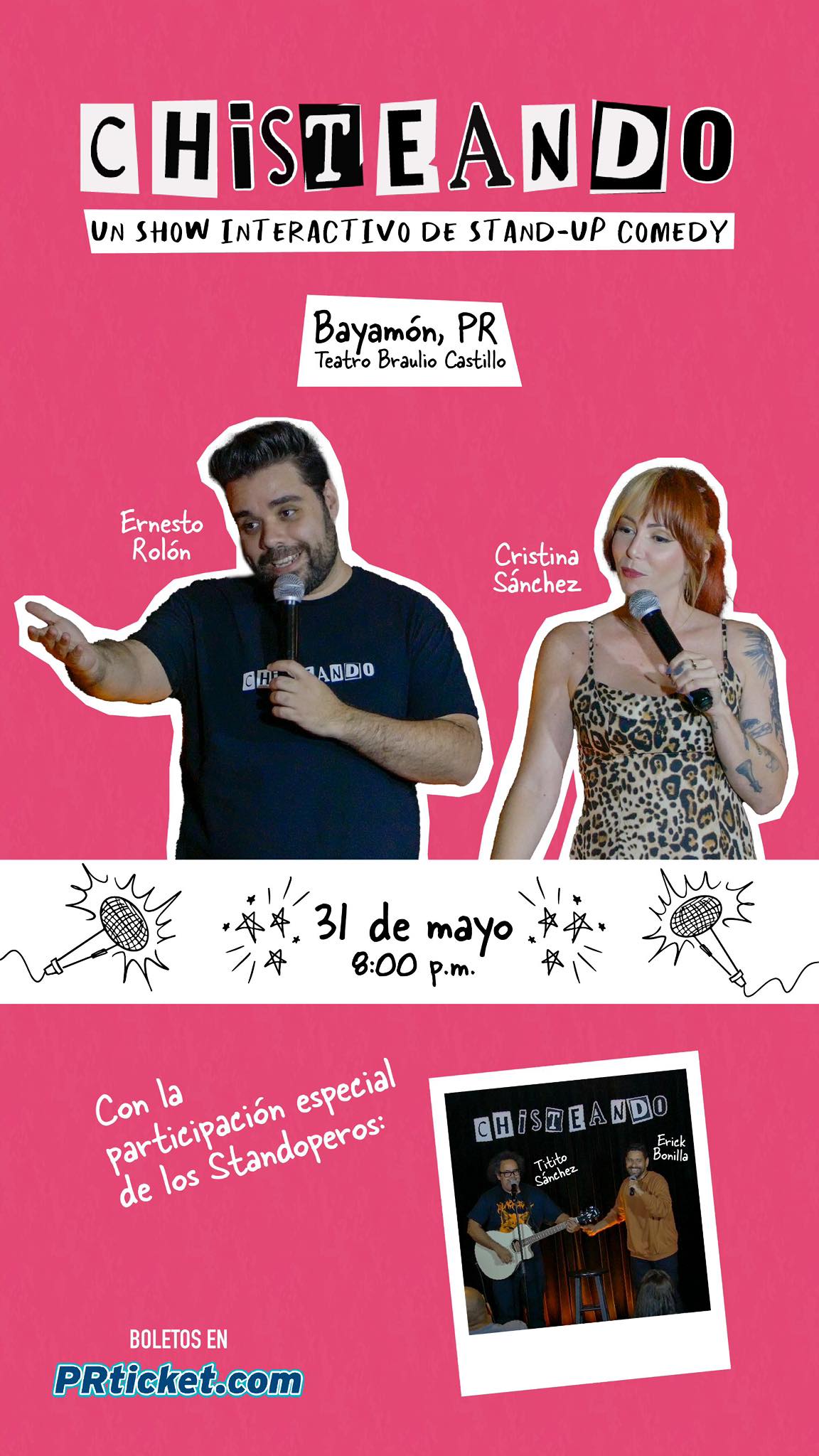chisteando evento stand up comedy