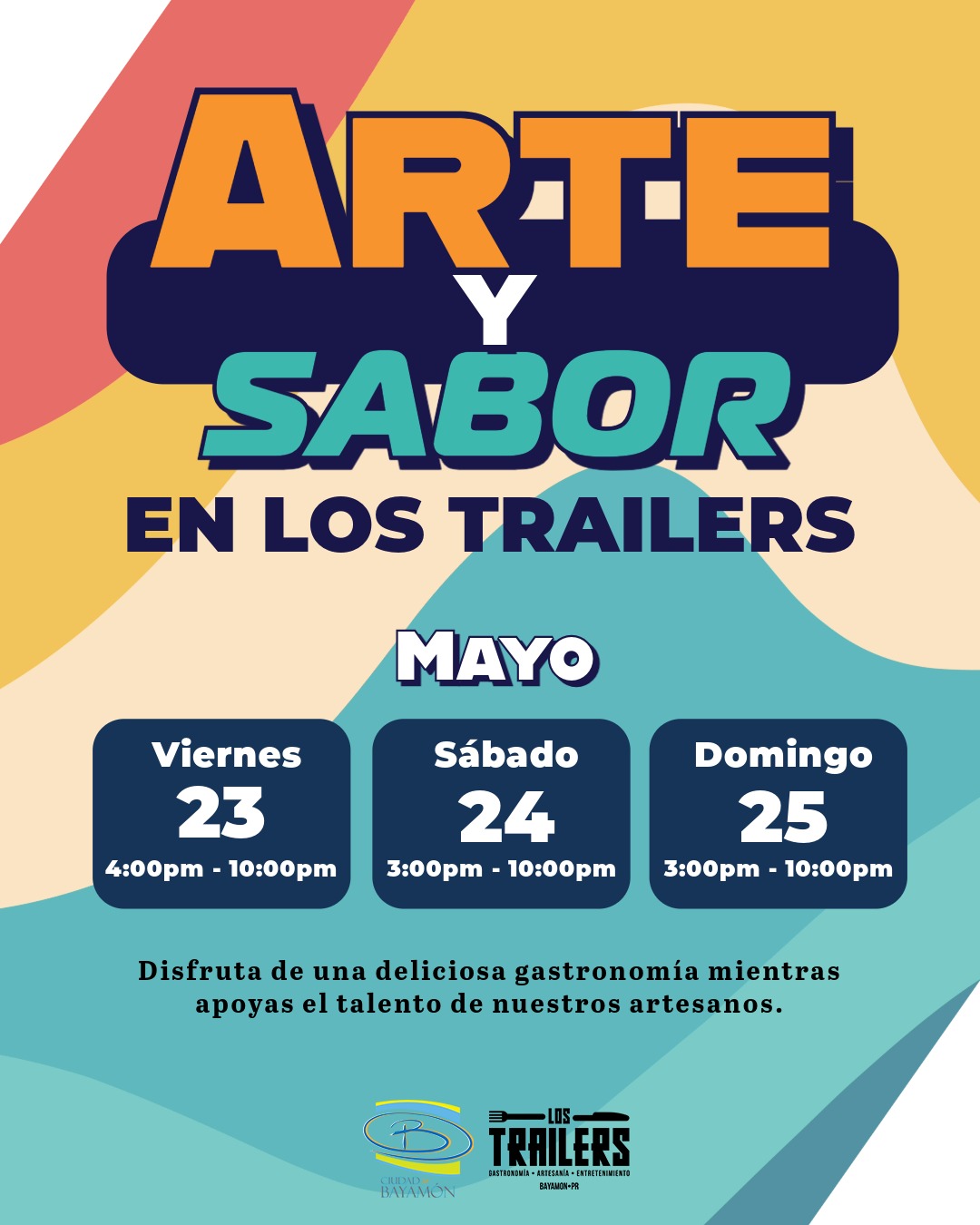 arte y sabor flyer evento