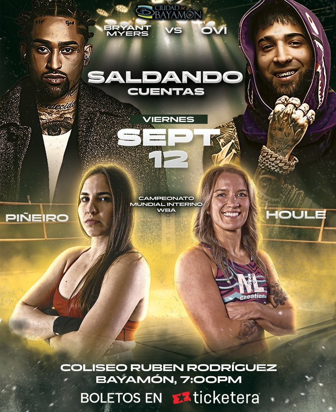 Evento de boxeo saldando cuentas en el coliseo ruben rodriguez