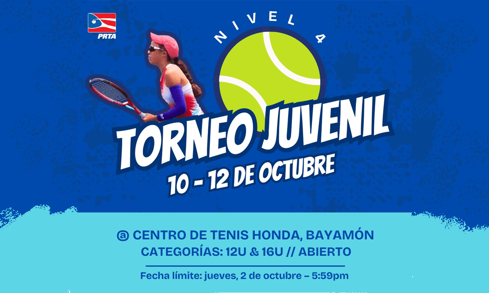 Torneo Juvenil del 10-12 de octubre en el Centro de Tenis Honda