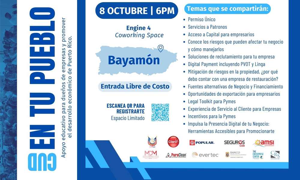 El Centro Unido de Detallistas en tu pueblo el 8 de octubre a las 6:00 p.m. en Engine 4