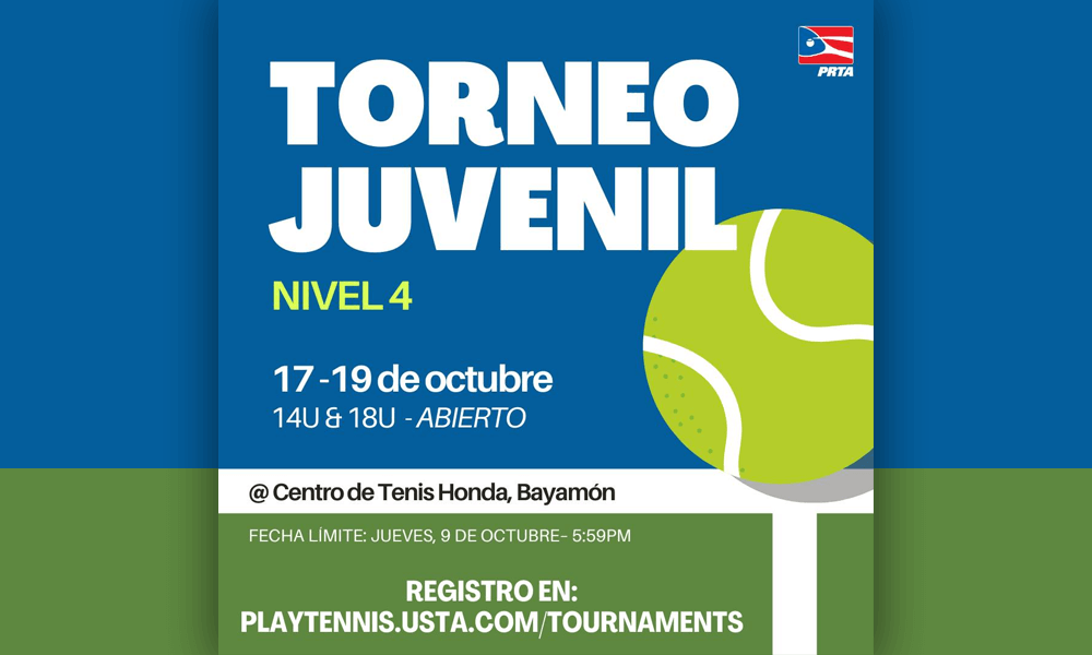 Torneo Juvenil en el Centro de Tenis Honda del 17-19 de octubre de 2025