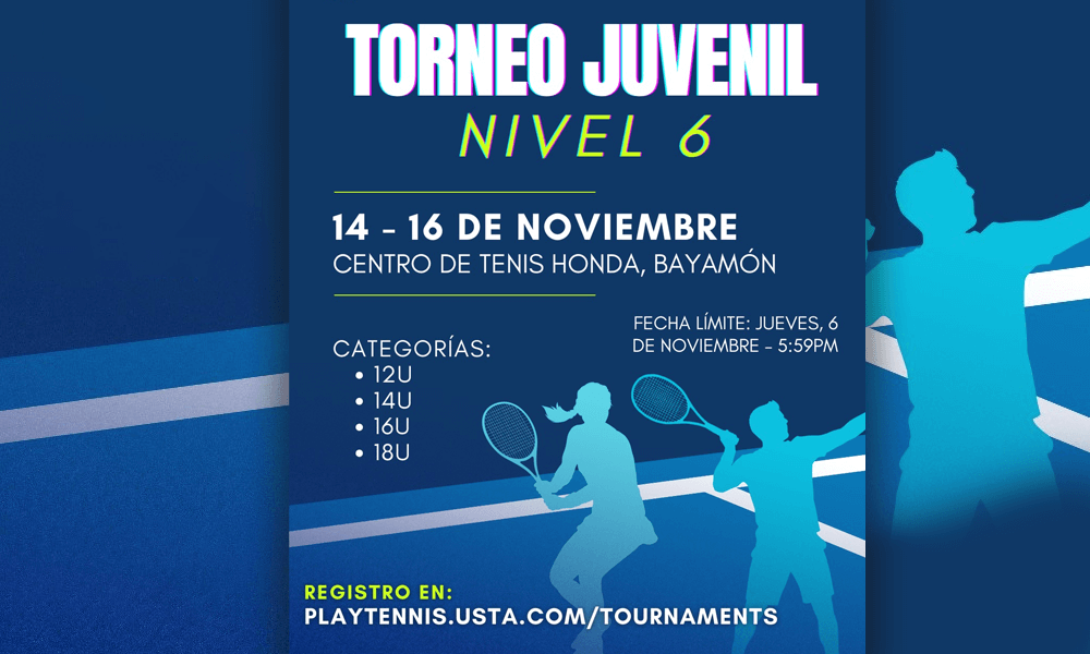 Torneo Juvenil en el Centro de Tenis Honda del 14-16 de noviembre 2025