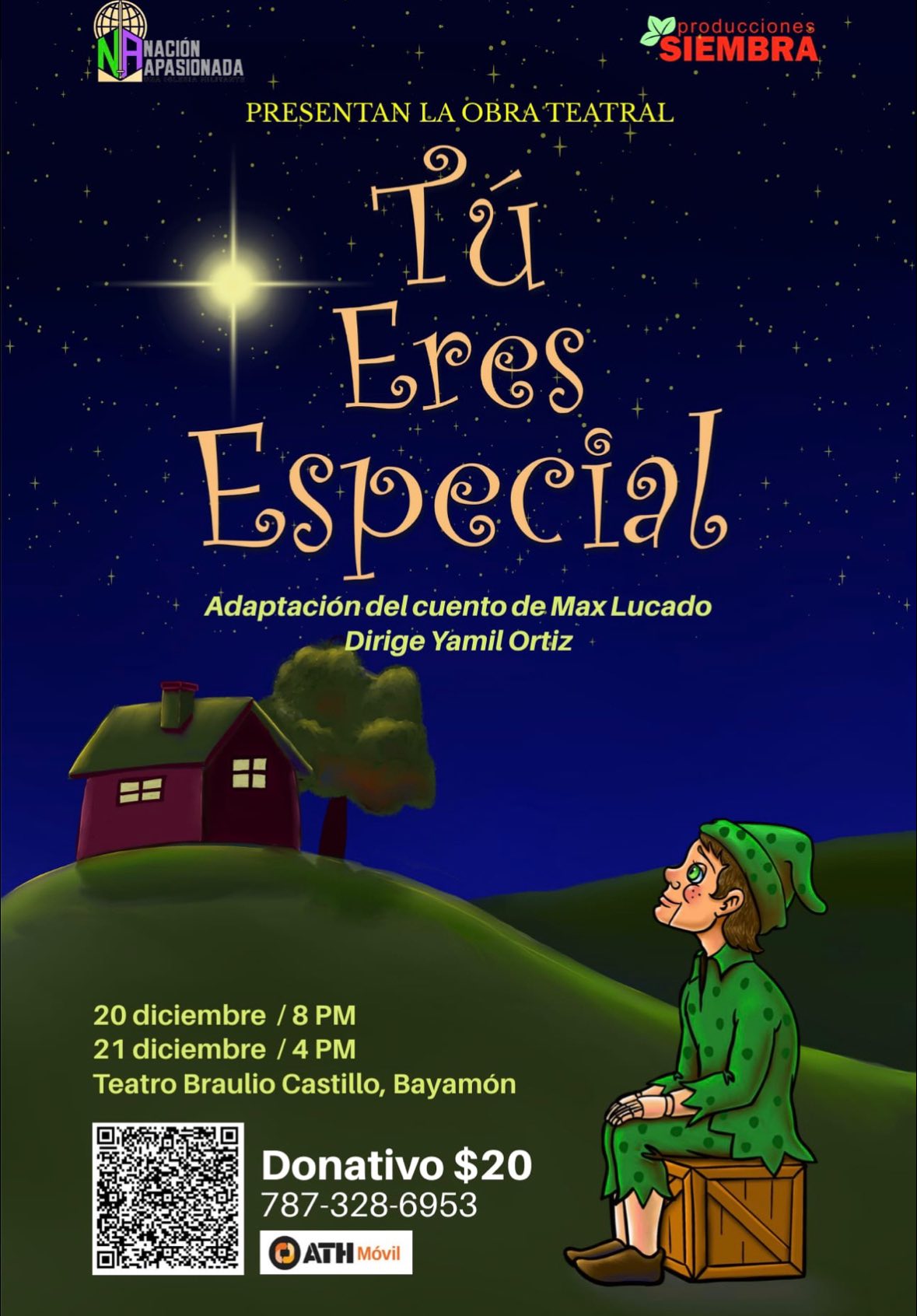 Flyer obra teatral tu eres especial