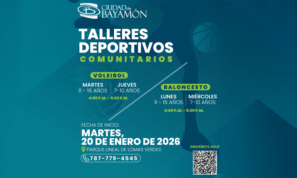 El martes, 20 de enero, inicia una nueva temporada de talleres de voleibol y baloncesto, para que niños y jóvenes disfruten del deporte.