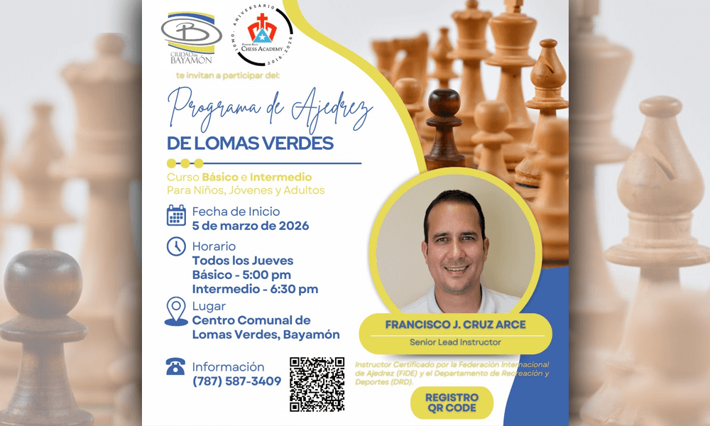 Programa de Ajedrez desde el 5 de marzo en el Centro Comunal de Lomas Verdes