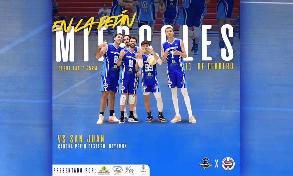 Vaqueros vs. San Juan es te miércoles 11 de febrero en la Cancha Pepin Cestero