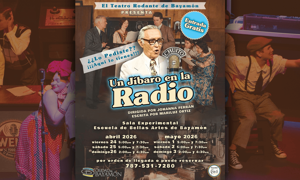 Un Jibaro en la Radio en la Escuela de Bellas Artes el 24 y 25 de abril de 2026