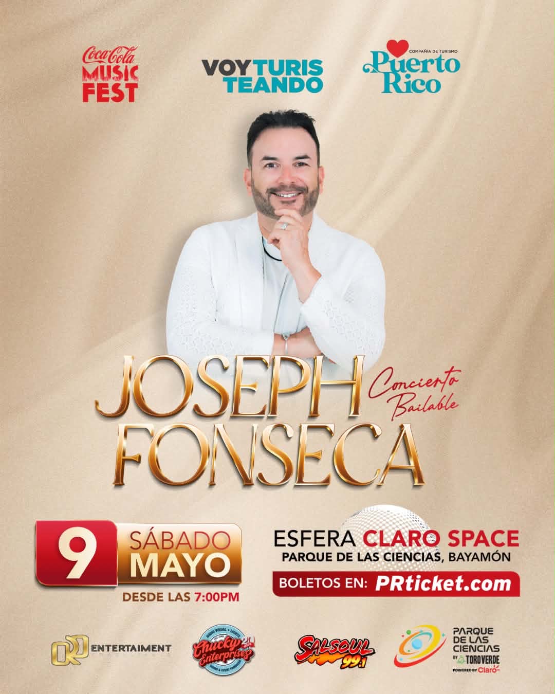 evento en el parque de las ciencias concierto baile Joseph Fonseca