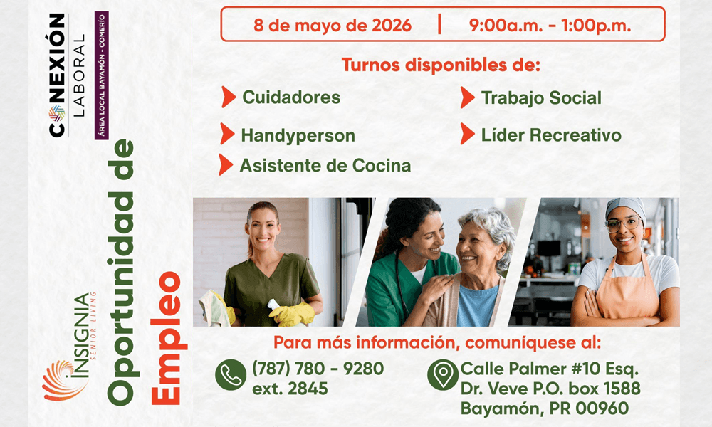 Oportunidades de Empleo en Insignia el 8 de mayo de 2026