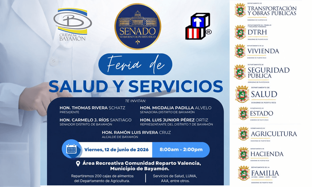 Feria de Salud y Servicios el 12 de junio en Area Recreativa Comunidad Valencia